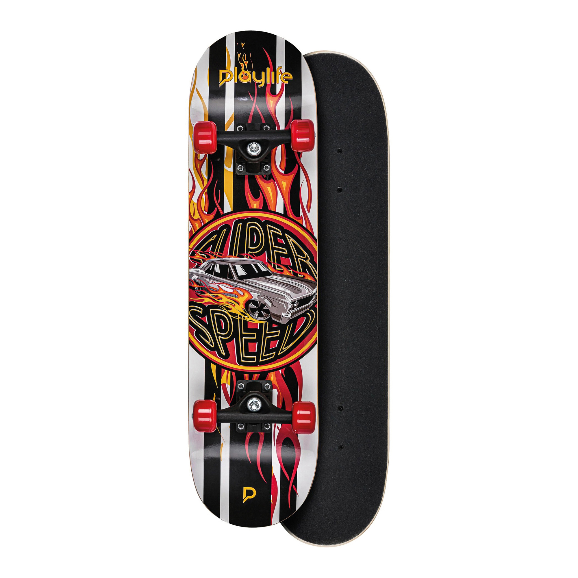 ABEC 5 Playlife Skateboard Illusion Green 
