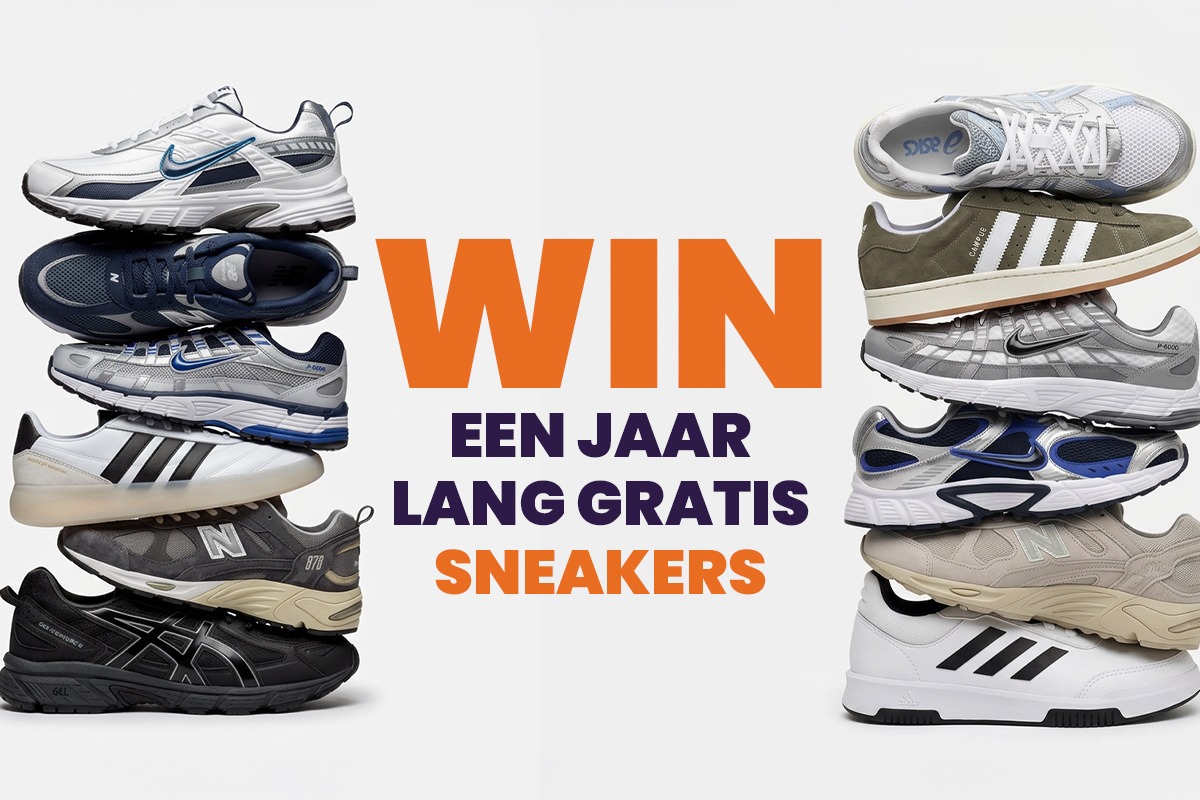 Verschillende sneakers uit de winactie-collectie van PlutoSport